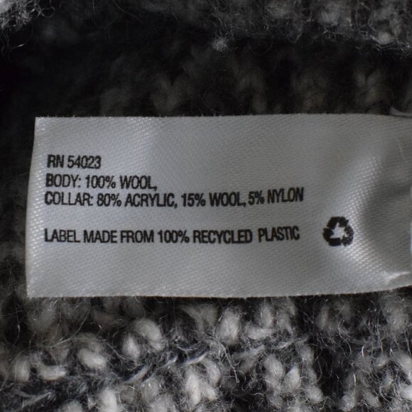 Banana Republic 100% Wool Womens Chunky Cozy Warm Cardigan Sweater Winter Fall M - Picture 8 of 9